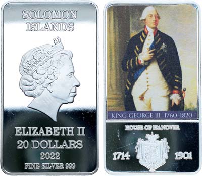 Лот №448,  Соломоновы Острова. 20 долларов 2022 года. Серия 