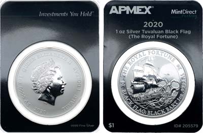 Лот №481,  Тувалу. Королева Елизавета II. 1 доллар 2020 года. Серия 