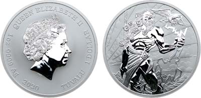 Лот №482,  Тувалу. Королева Елизавета II. 1 доллар 2020 года. Серия 