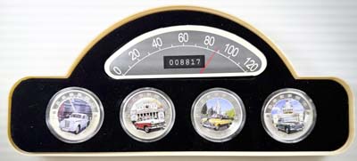 Лот №639, Набор монет 2010 года. Старые советские автомобили.