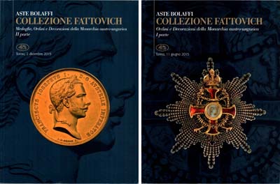 Лот №1685,  Aste Bolaffi. Лот из 2 аукционных каталогов. Коллекция Фаттовича в двух частях.