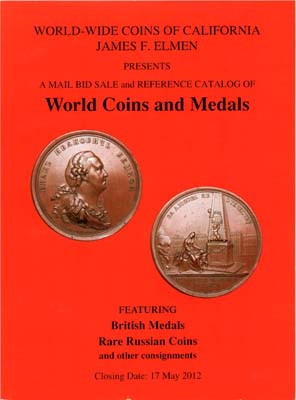 Лот №1695,  James F. Elmen. World-Wide Coins of California. Каталог аукциона.