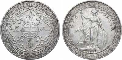 Лот №244,  Великобритания. Король Георг V. Торговый доллар 1929 года.