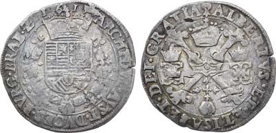 Лот №314,  Испанские Нидерланды. Брабант. Король Альберт и Изабелла Испанские. 1/4 патагона 1617 года.