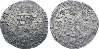 Лот №315,  Испанские Нидерланды. Брабант. Альберт и Елизавета Испанские. Патагон 1612-1621 гг (без даты).