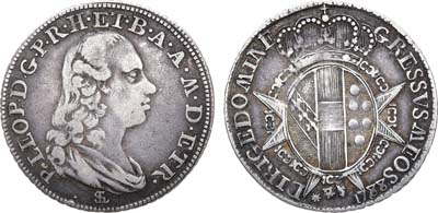 Лот №321,  Италия. Тоскана. Император Леопольд II Великий герцог Тосканский. Паоло 1788 года.