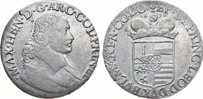 Лот №346,  Епископство Льеж. Князь-Епископ Максимиллиан Генрих Баварский. Патагон 1678 года.