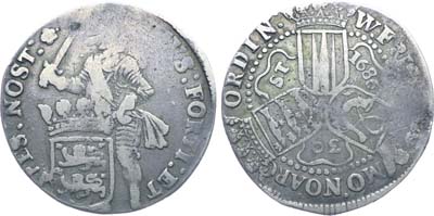 Лот №352,  Нидерланды (Республика Соединённых Провинций Нидерландов). Провинция Западная Фрисландия. 30 стюверов 1686 года.