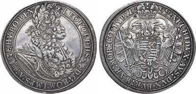 Лот №369,  Священная Римская империя. Австрия. Император Леопольд I. Талер 1699 года.