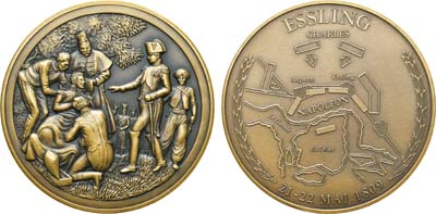 Лот №380,  США. Медаль 1991 года. Асперн-Эсслингская битва. Серия 