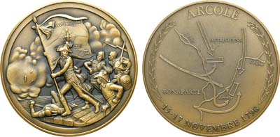 Лот №387,  США. Медаль 1991 года. Сражение при Арколе. Серия 