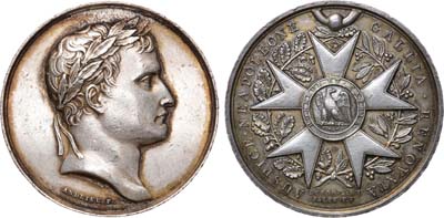 Лот №399,  Французская империя. Император Наполеон Бонапарт. Медаль 1804 года. На учреждение ордена Почетного Легиона.