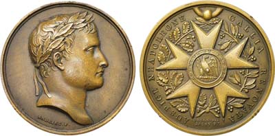 Лот №400,  Французская империя. Император Наполеон Бонапарт. Медаль 1804 года. На учреждение ордена Почетного Легиона.