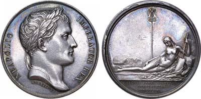 Лот №403,  Французская империя. Император Наполеон Бонапарт. Медаль 1807 года. Переход французской армии через Вислу.