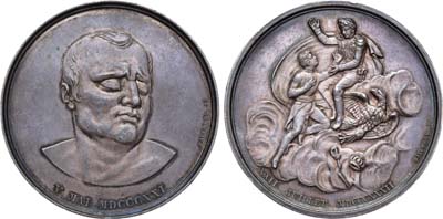 Лот №414,  Королевство Франция. Медаль 1832 года. Смерть герцога Рейхштадтского.