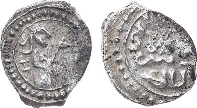 Лот №490,  Великое княжество Московское. Великий Князь Василий Дмитриевич. Денга 1412-1420 гг.