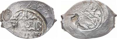 Лот №494,  Великое Княжество Московское. Великий 
Князь Василий II Тёмный. Денга 1427-1434 гг.