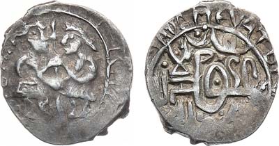 Лот №497,  Серпуховское княжество. Князь Семён Владимирович. Денга 1412-1422 гг.