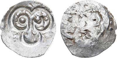 Лот №502,  Великое княжество Рязанское. Великий князь Фёдор Ольгович. Денга 1411-1417 гг.