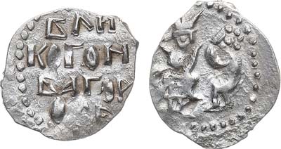 Лот №524,  Новгородская республика. Денга 1420-1447 гг.