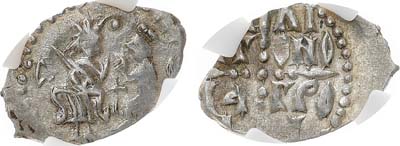 Лот №525,  Новгородская республика. Денга 1420-1478 гг. В слабе ННР AU+.