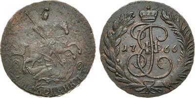 Лот №691, 2 копейки 1766 года. ММ.