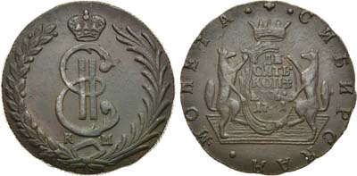 Лот №718, 10 копеек 1771 года. КМ. Сибирские.