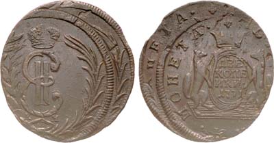 Лот №721, 2 копейки 1771 года. КМ. Сибирские.