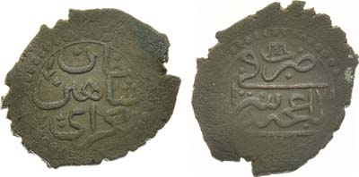 Лот №746, Кара-Бешлык (акче) 1777 года. Крымское ханство. Хан Шахин-Гирей. Кара-Бешлык (акче) 1777 (3-й год правления).