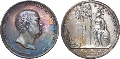 Лот №803, Медаль 1793 года. В память кончины Князя Дмитрия Голицына посла Императрицы Екатерины II в Австрии.