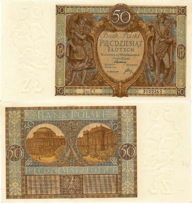 Лот №598,  Польша. 50 злотых 1929 года.