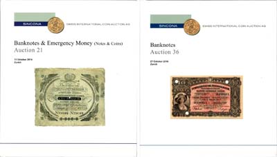 Лот №658,  Sincona. Лот из 2 аукционных каталогов.