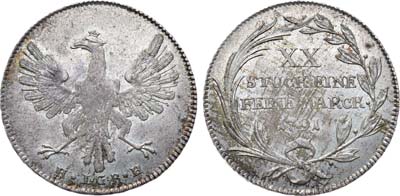 Лот №106,  Германия. Вольный город Франкфурт. 1/2 талера 1791 года.