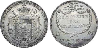 Лот №108,  Германия. Епископство Бамберг. Епископ Франц Людвиг фон Эрталь. Талер 1795 года.