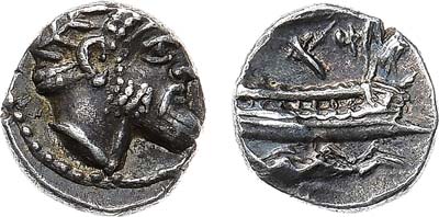 Лот №14,  Финикия. Обол 400-350 гг. до н.э.