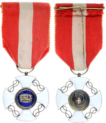 Лот №163,  Италия. Крест ордена Короны Италии.