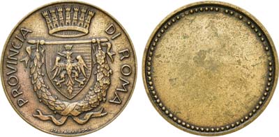 Лот №167,  Италия. Медаль 1940-1980 гг. Герб провинции Рим.