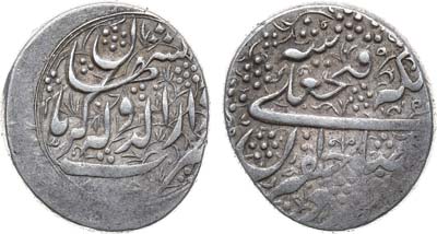 Лот №211,  Персидская империя. Иран. Фетх Али-шах. 1 кран 1820 (1240 г.х.)..
