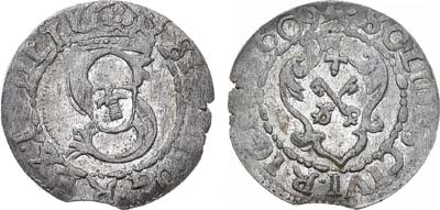 Лот №214,  Речь Посполитая. Король польский и великий князь литовский Сигизмунд III Ваза. Шеляг (шиллинг) 1609 года.