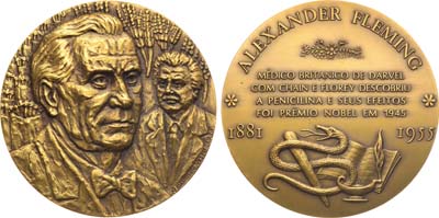 Лот №223,  Португалия. Медаль 1980 года. Александр Флеминг.