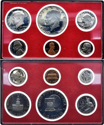 Лот №241,  США. Годовой набор монет 1976 года. 200-летие независимости США.