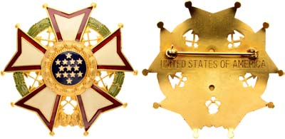 Лот №245,  США. Медаль. Легион Почета 1 степени. Знак Шеф-Командора.
