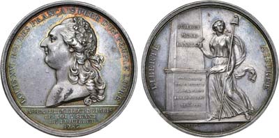 Лот №254,  Королевство Франция. Король Людовик XVI. Медаль 1789 года. Учредительное собрание в Париже.