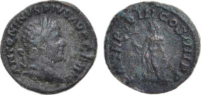 Лот №25,  Римская империя. Император Каракалла. Асс 215-216 гг.