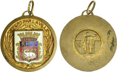 Лот №292,  Франция. Жетон. Подарок от города Гавра.