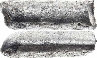 Лот №301,  Фрагмент в 1/3 слитка-гривны литовского типа. Западнорусские земли и Великое Княжество Литовское, XII-XV вв.