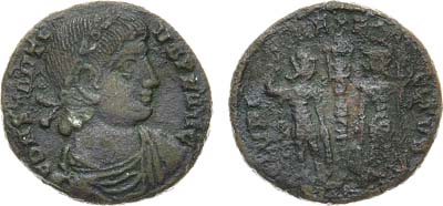 Лот №35,  Римская империя. Император Константин II Цезарь. Центенионалий 337-340 гг..