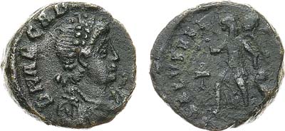 Лот №38,  Римская империя. Император Аркадий I. Нуммий 388-392 гг.