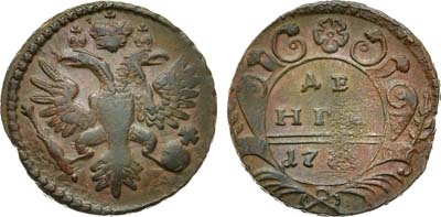 Лот №399, Денга 1734 года.