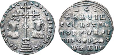 Лот №41,  Византийская империя. Император Василий II Болгаробойца. Милиарисий 976-1025 гг.